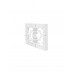Рамка подвійна горизонтальна біла Lezard серія Vesna 742-0200-147 фото 2